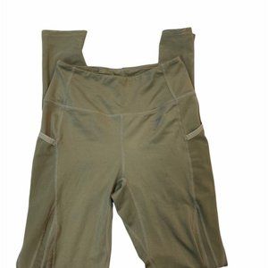 GYMSHARK Green Mesh Panel Leggings. Size S